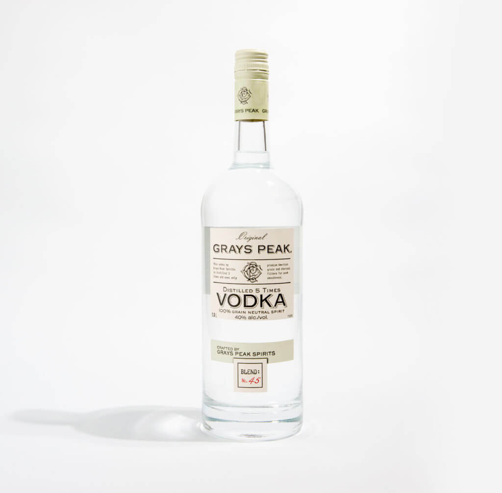 Grays Peak Vodka Bottle