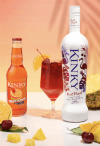 Kinky Fruit punch Drink and a kinky bottle